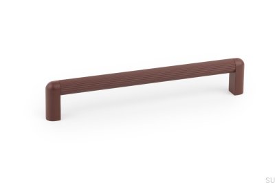 Tirador para mueble rectangular Riss Mini 192 Aluminio Rojo