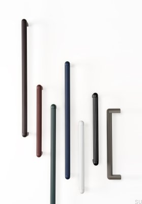 Tirador para mueble rectangular Riss Mini 192 Aluminio Azul