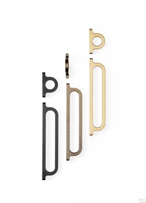 Pomo para mueble Cava cepillado dorado Omega 32