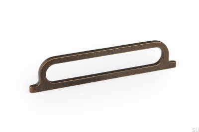 Tirador para mueble alargado Omega 160 Metal Oro Antiguo