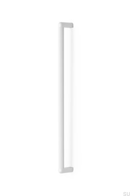 Tirador para mueble rectangular Riss Big 480 Aluminio Blanco Mate