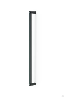 Tirador para mueble rectangular Riss Big 480, Aluminio Verde
