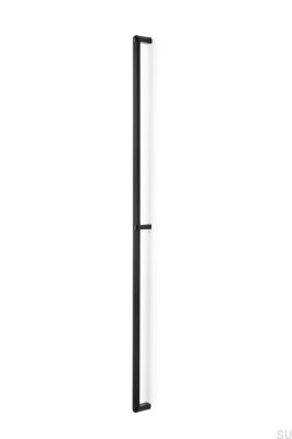 Tirador para mueble rectangular Riss Big 960, Aluminio, Negro mate