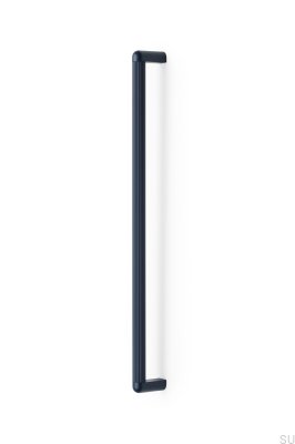 Tirador para mueble rectangular Riss Big 480 Aluminio Azul