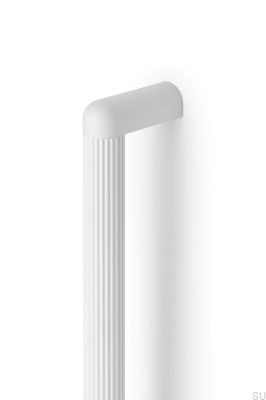 Tirador para mueble rectangular Riss Big 960 Aluminio Blanco Mate