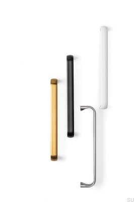 Tirador para mueble alargado Miig 160, metal, blanco mate