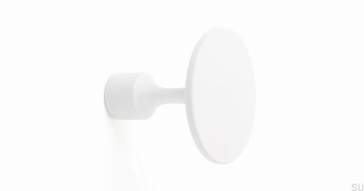 Colgador de pared de metal Floid blanco mate