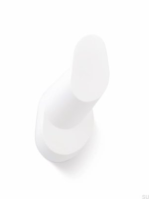 Colgador de pared de metal Crestt blanco mate