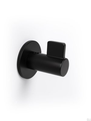 Colgador de pared Fin Metal negro mate