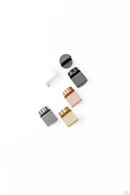 Colgador de pared Zett 20, metal, blanco mate
