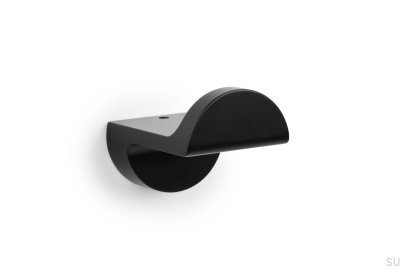 Colgador de pared de metal Zett 20, negro mate
