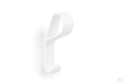 Colgador de pared Belt 30, metal, blanco mate