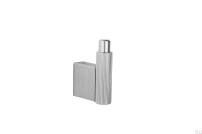 Colgador de pared de aluminio plateado cepillado Arpa