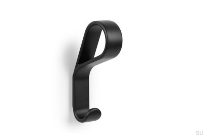 Colgador de pared de metal Belt 30, negro mate