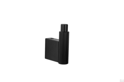 Colgador de pared Arpa Aluminio Negro Cepillado