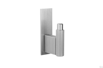 Colgador de pared con arandela Arpa Plate Aluminio Plata Cepillado