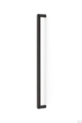 Tirador para mueble rectangular Riss Big 480 Aluminio Marrón