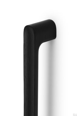 Tirador para mueble longitudinal unilateral Luv Wood 992 Madera Negro Mate