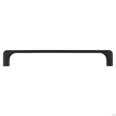 Tirador para mueble alargado 2563 160 Metal, negro mate