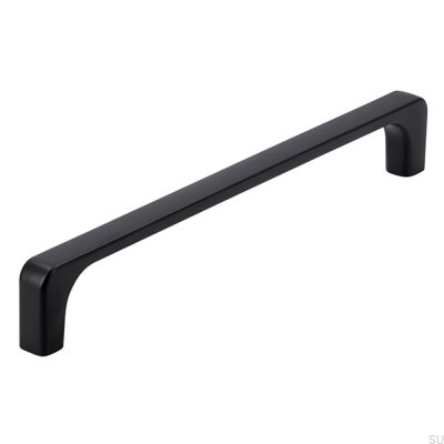 Tirador para mueble alargado 2563 160 Metal, negro mate