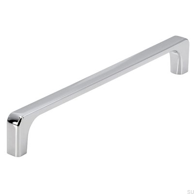 Tirador para mueble alargado 2563 160 Plata pulida
