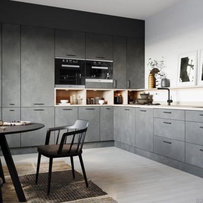  Pomo para mueble T-Bar 2594 Antracita Mate