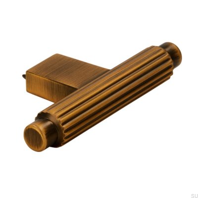 T-Bar 2594 Pomo para muebles en oro cepillado antiguo