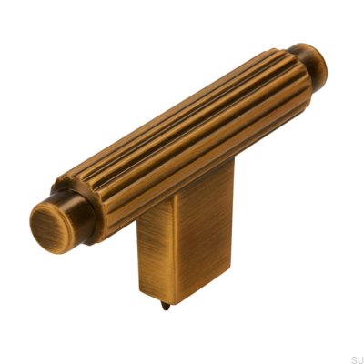 T-Bar 2594 Pomo para muebles en oro cepillado antiguo