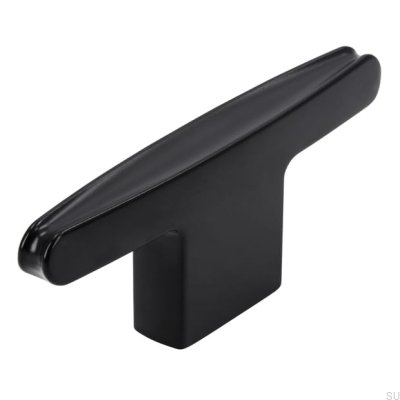 Pomo para mueble T-Bar 2570 16 Metal, Negro mate