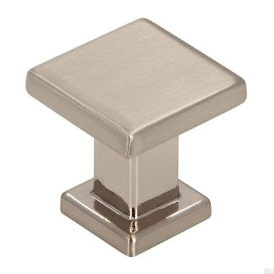 Pomo para mueble 2506 Plata cepillado
