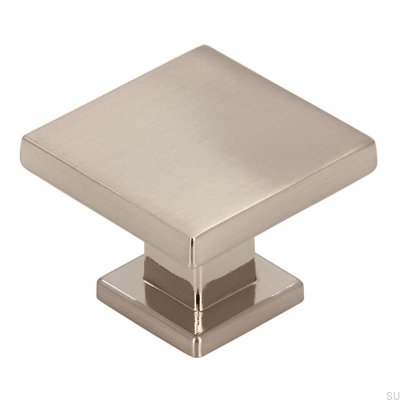 Pomo para mueble 2506 30 Plata cepillado