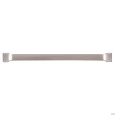 Tirador para mueble alargado 2525 128 Plata cepillado