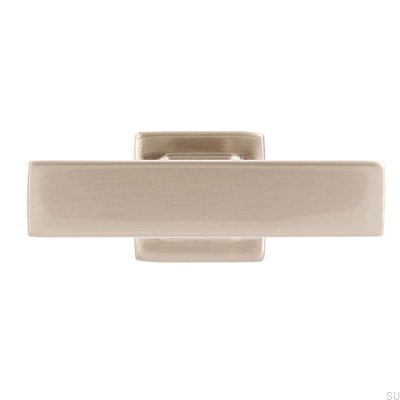 Pomo para mueble T-Bar 2520 Plata Cepillada