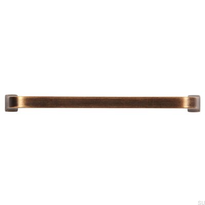 Tirador para mueble alargado 2525 128 Bronce cepillado antiguo