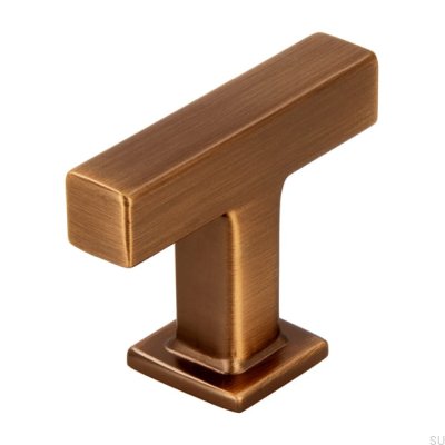 Pomo para mueble T-Bar 2520 Bronce Antiguo