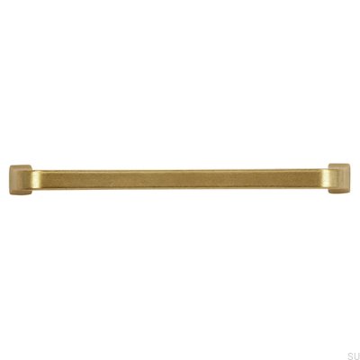 Tirador para mueble alargado 2525 128 Oro antiguo Cepillado