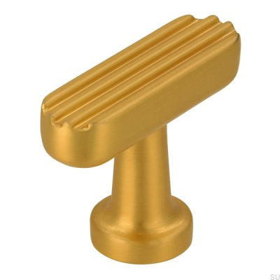 Pomo para mueble T-Bar 2588 Oro Cepillado
