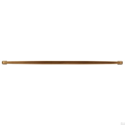 Tirador para mueble alargado 2570 320 Oro antiguo Cepillado