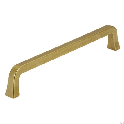 Tirador para mueble alargado 2525 160 Oro antiguo Cepillado
