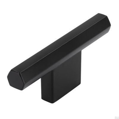 Pomo para mueble T-Bar 2571 16 Negro Mate