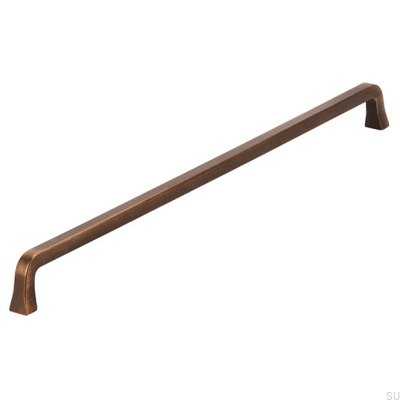 Tirador para mueble alargado 2525 320 Bronce cepillado antiguo