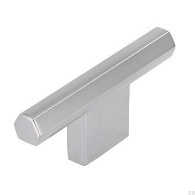 Pomo para mueble T-Bar 2571 16, cromo brillo