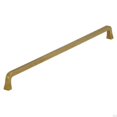 Tirador para mueble alargado 2525 320 Oro antiguo Cepillado