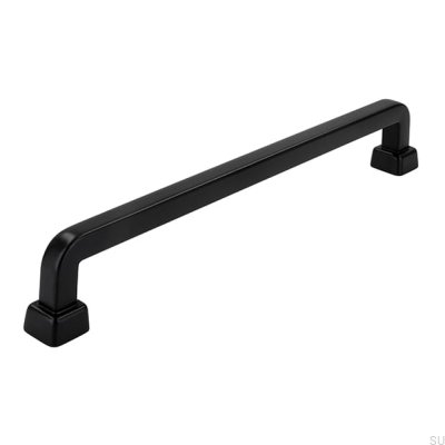 Tirador para mueble alargado 2536 160 Metal Negro Mate