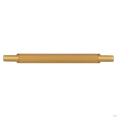 Tirador para mueble alargado 2591 128 Oro cepillado