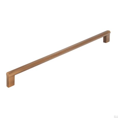 Tirador para mueble alargado 2571 320 Oro antiguo Cepillado