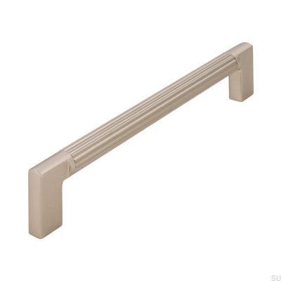 Tirador para mueble alargado 2591 160 Plata cepillado