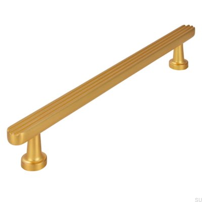 Tirador para mueble alargado 2587 160 Metal cepillado, dorado