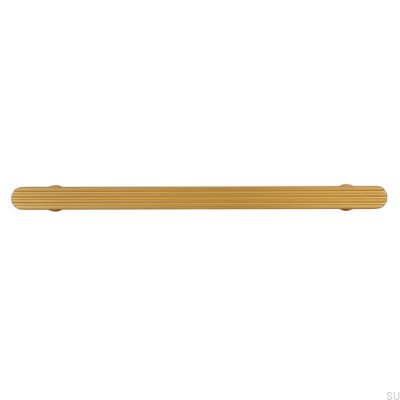 Tirador para mueble alargado 2587 160 Metal cepillado, dorado