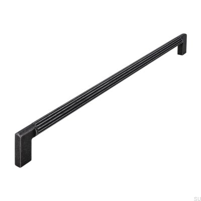 Tirador para mueble alargado 2591 320 Hierro antiguo